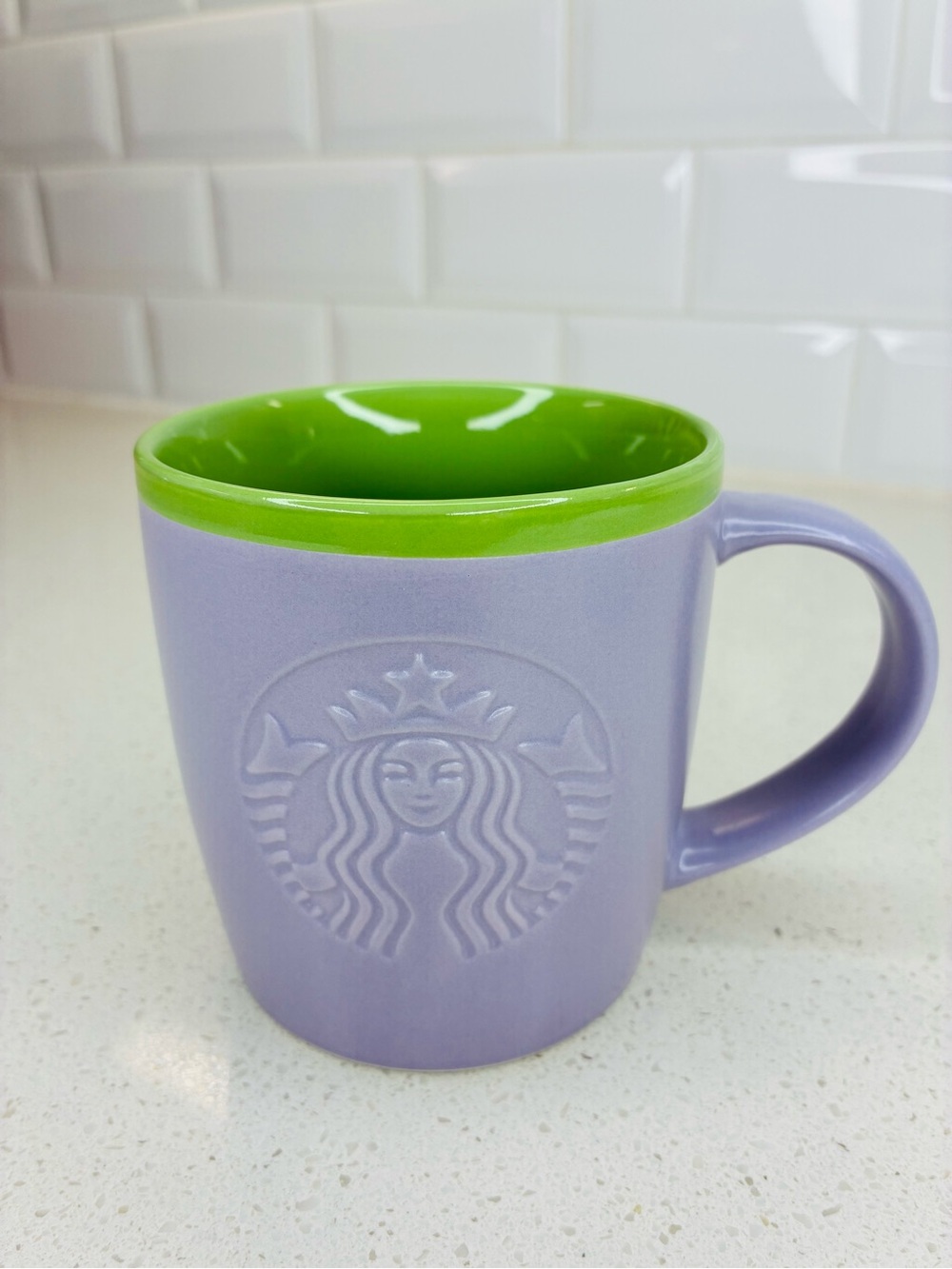 Starbucks 2026 Spring Pastel Lavender Purple & Green Siren Mug 11oz - Coffee